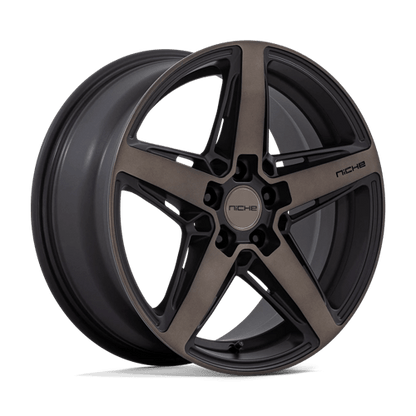 Niche 1PC | M271 TERAMO | 18.0x8.00 | 5X120 | 40 | MATTE BLACK W DOUBLE DARK TINT