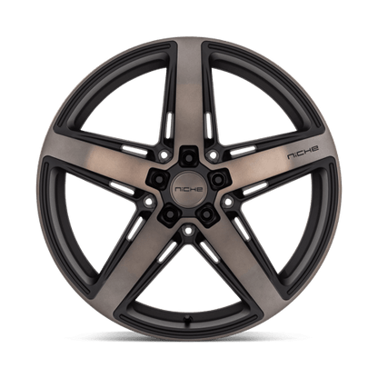 Niche 1PC | M271 TERAMO | 20.0x9.00 | 5X112 | 27 | MATTE BLACK W DOUBLE DARK TINT