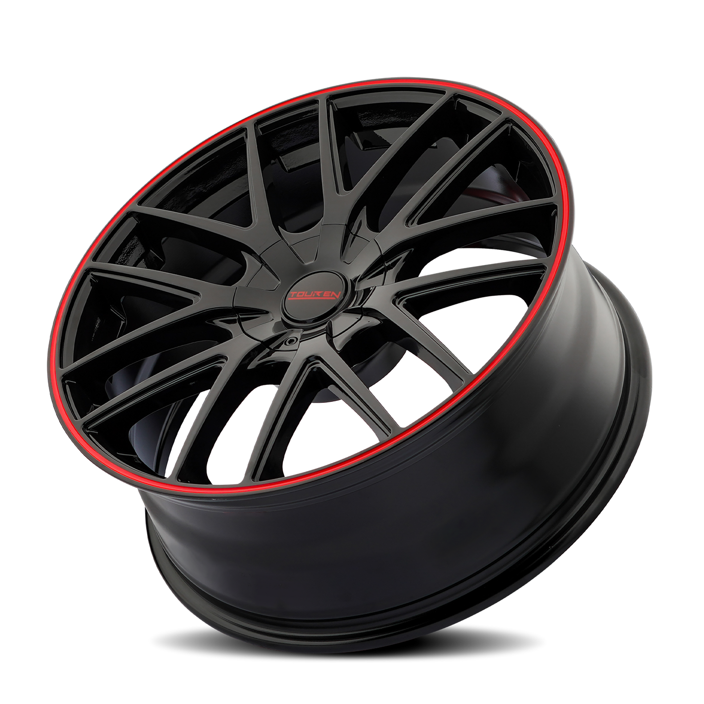 TOUREN TR60 GLOSS BLACK WITH RED RING | 18x8 | 5-115 | 20mm | 3260-8818BR