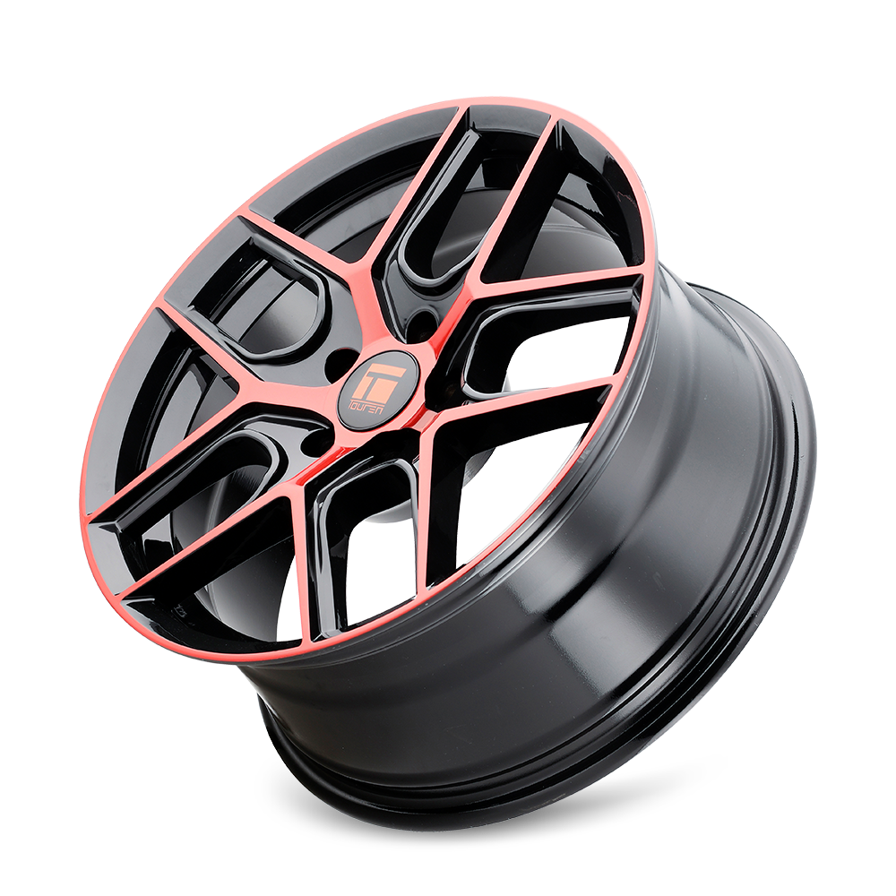 TOUREN TR79 GLOSS BLACK MACHINED WITH RED | 18x8 | 5x112 | 35mm | 3279-8845BRT35