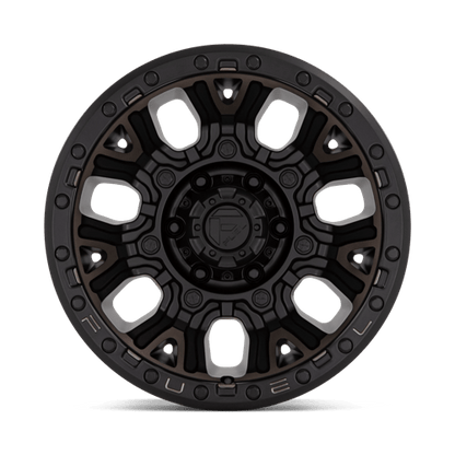 Fuel 1PC | D824 TRACTION | 17.0x9.00 | 5X127 | 1 | MATTE BLACK W DOUBLE DARK TINT