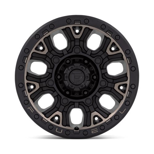 Fuel 1PC | D824 TRACTION | 17.0x9.00 | 6X120 | 1 | MATTE BLACK W DOUBLE DARK TINT