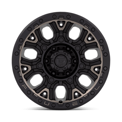 Fuel 1PC | D824 TRACTION | 17.0x9.00 | 6X139.7 | 1 | MATTE BLACK W DOUBLE DARK TINT