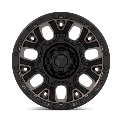 Fuel 1PC | D824 TRACTION | 20.0x10.00 | 8X180 | -18 | MATTE BLACK W DOUBLE DARK TINT