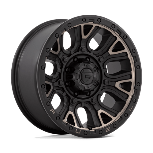 Fuel 1PC | D824 TRACTION | 20.0x9.00 | 8X180 | 1 | MATTE BLACK W DOUBLE DARK TINT