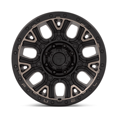 Fuel 1PC | D824 TRACTION | 20.0x9.00 | 8X165.1 | 1 | MATTE BLACK W DOUBLE DARK TINT
