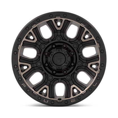Fuel 1PC | D824 TRACTION | 20.0x9.00 | 8X180 | 1 | MATTE BLACK W DOUBLE DARK TINT