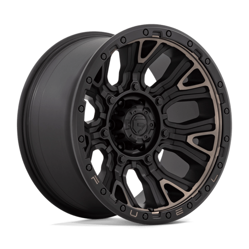 Fuel 1PC | D824 TRACTION | 20.0x10.00 | 6X139.7 | -18 | MATTE BLACK W DOUBLE DARK TINT