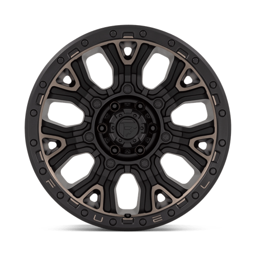 Fuel 1PC | D824 TRACTION | 20.0x10.00 | 6X139.7 | -18 | MATTE BLACK W DOUBLE DARK TINT