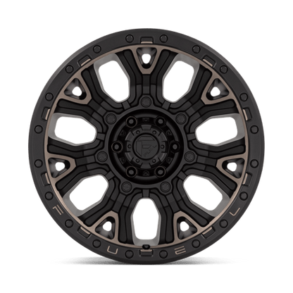 Fuel 1PC | D824 TRACTION | 20.0x10.00 | 6X139.7 | -18 | MATTE BLACK W DOUBLE DARK TINT