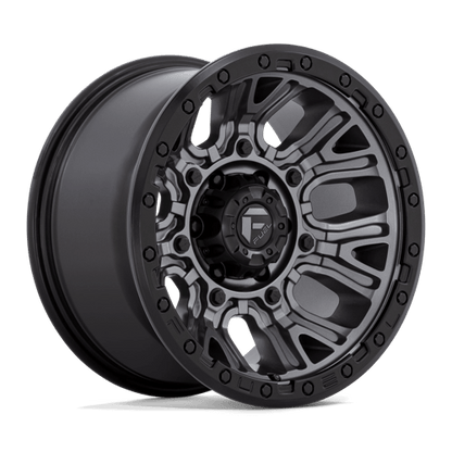 Fuel 1PC | D825 TRACTION | 20.0x10.00 | 5X127 | -18 | MATTE GUNMETAL W/ BLACK RING