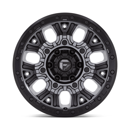 Fuel 1PC | D825 TRACTION | 17.0x9.00 | 5X127 | 1 | MATTE GUNMETAL W/ BLACK RING