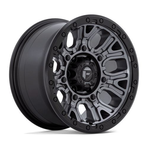 Fuel 1PC | D825 TRACTION | 17.0x9.00 | 6X139.7 | 1 | MATTE GUNMETAL W/ BLACK RING