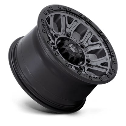 Fuel 1PC | D825 TRACTION | 17.0x9.00 | 6X139.7 | 1 | MATTE GUNMETAL W/ BLACK RING
