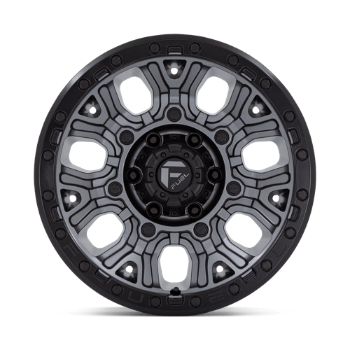 Fuel 1PC | D825 TRACTION | 17.0x9.00 | 6X139.7 | 1 | MATTE GUNMETAL W/ BLACK RING
