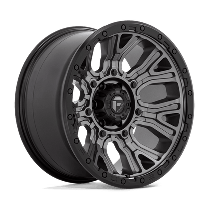 Fuel 1PC | D825 TRACTION | 20.0x10.00 | 6X139.7 | -18 | MATTE GUNMETAL W/ BLACK RING