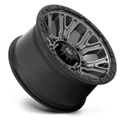 Fuel 1PC | D825 TRACTION | 20.0x10.00 | 6X139.7 | -18 | MATTE GUNMETAL W/ BLACK RING