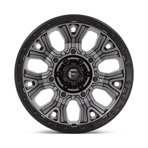 Fuel 1PC | D825 TRACTION | 20.0x10.00 | 6X139.7 | -18 | MATTE GUNMETAL W/ BLACK RING