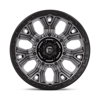 Fuel 1PC | D825 TRACTION | 20.0x10.00 | 6X139.7 | -18 | MATTE GUNMETAL W/ BLACK RING