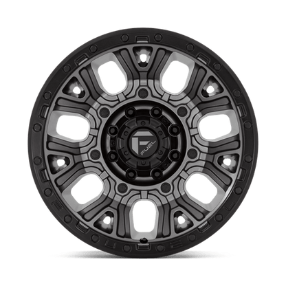 Fuel 1PC | D825 TRACTION | 20.0x10.00 | 8X165.1 | -18 | MATTE GUNMETAL W/ BLACK RING