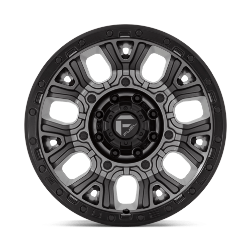 Fuel 1PC | D825 TRACTION | 20.0x10.00 | 8X180 | -18 | MATTE GUNMETAL W/ BLACK RING
