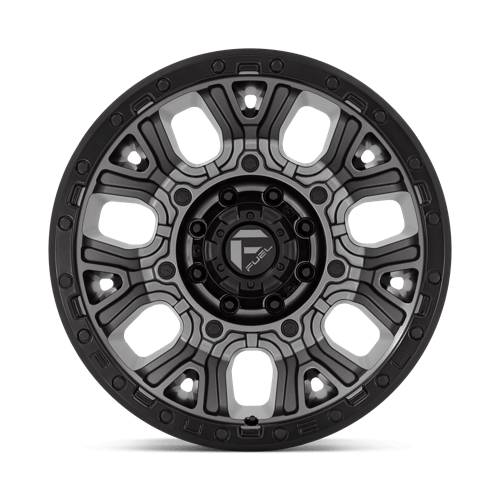 Fuel 1PC | D825 TRACTION | 20.0x10.00 | 8X170 | -18 | MATTE GUNMETAL W/ BLACK RING