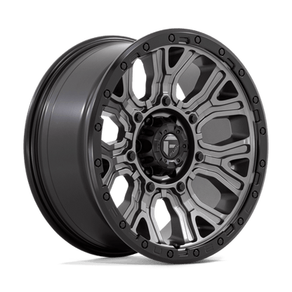Fuel 1PC | D825 TRACTION | 20.0x9.00 | 6X139.7 | 1 | MATTE GUNMETAL W/ BLACK RING