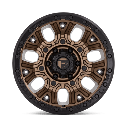 Fuel 1PC | D826 TRACTION | 17.0x9.00 | 6X139.7 | -12 | MATTE BRONZE W/ BLACK RING