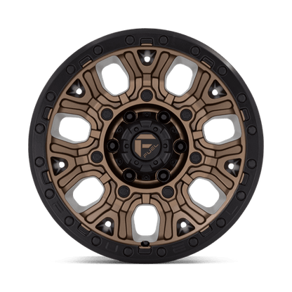 Fuel 1PC | D826 TRACTION | 17.0x9.00 | 6X139.7 | 1 | MATTE BRONZE W/ BLACK RING