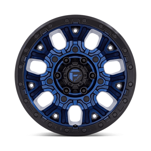 Fuel 1PC | D827 TRACTION | 17.0x9.00 | 6X139.7 | -12 | DARK BLUE W/ BLACK RING