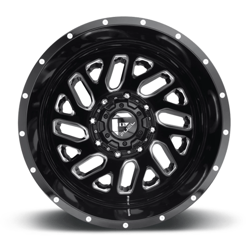 Fuel 1PC | D581 TRITON | 20.0x8.25 | 8X210 | -195 | GLOSS BLACK MILLED
