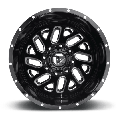 Fuel 1PC | D581 TRITON | 20.0x8.25 | 8X200 | -201 | GLOSS BLACK MILLED