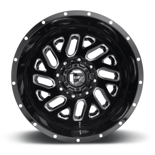 Fuel 1PC | D581 TRITON | 20.0x8.25 | 8X165.1 | -240 | GLOSS BLACK MILLED