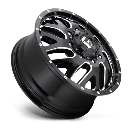 Fuel 1PC | D581 TRITON | 20.0x8.25 | 8X200 | 105 | GLOSS BLACK MILLED