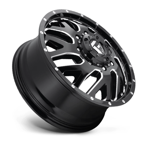 Fuel 1PC | D581 TRITON | 20.0x8.25 | 8X165.1 | 105 | GLOSS BLACK MILLED