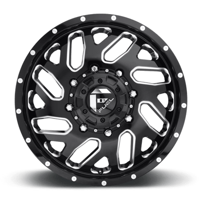 Fuel 1PC | D581 TRITON | 20.0x8.25 | 8X200 | 105 | GLOSS BLACK MILLED