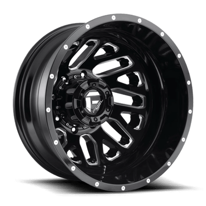 Fuel 1PC | D581 TRITON | 22.0x8.25 | 8X165.1 | -240 | GLOSS BLACK MILLED