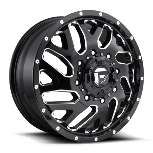 Fuel 1PC | D581 TRITON | 22.0x8.25 | 8X165.1 | 105 | GLOSS BLACK MILLED
