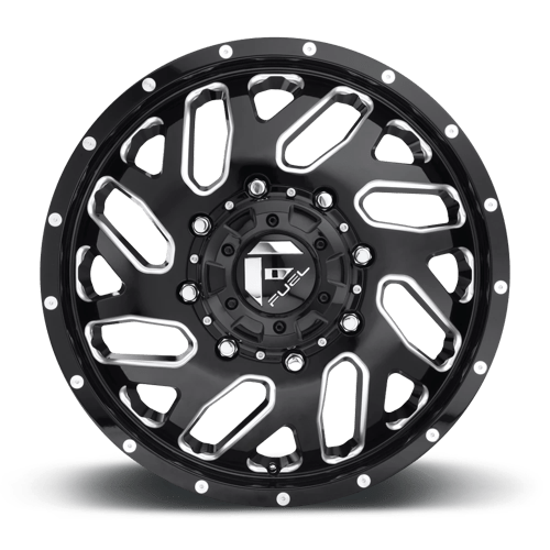 Fuel 1PC | D581 TRITON | 22.0x8.25 | 8X165.1 | 105 | GLOSS BLACK MILLED