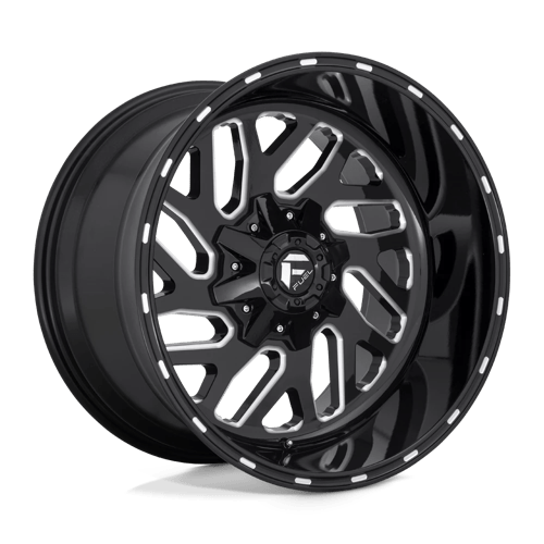 Fuel 1PC | D581 TRITON | 20.0x12.00 | 8X165.1 | -43 | GLOSS BLACK MILLED