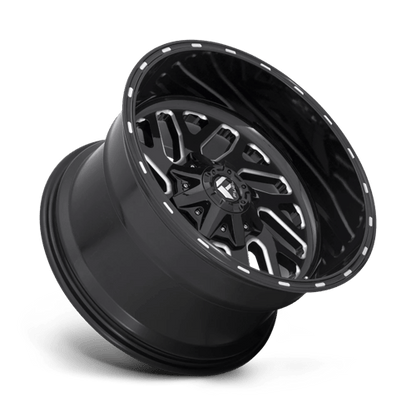 Fuel 1PC | D581 TRITON | 22.0x12.00 | 5X139.7/5X150 | -43 | GLOSS BLACK MILLED