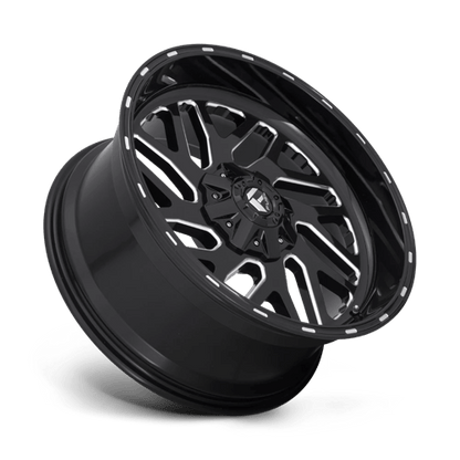 Fuel 1PC | D581 TRITON | 22.0x10.00 | 6X135/6X139.7 | -19 | GLOSS BLACK MILLED