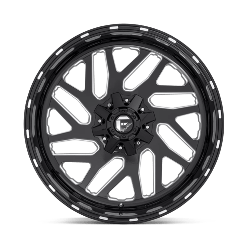 Fuel 1PC | D581 TRITON | 22.0x10.00 | 6X135/6X139.7 | -19 | GLOSS BLACK MILLED