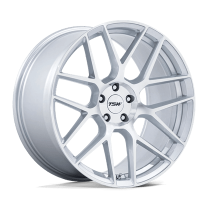 TSW | TW002 LASARTHE | 18.0x10.50 | 5X112 | 35 | GLOSS SILVER MACHINED