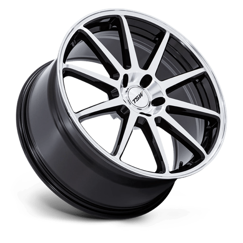 TSW | TW004 CANARD | 19.0x9.50 | 5X112 | 25 | GLOSS BLACK W/ MACHINED FACE