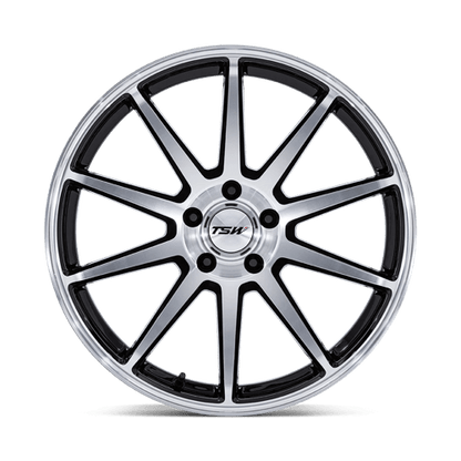 TSW | TW004 CANARD | 20.0x9.00 | 5X120 | 27 | GLOSS BLACK W/ MACHINED FACE