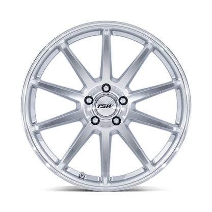 TSW | TW004 CANARD | 19.0x8.50 | 5X112 | 42 | GLOSS SILVER W/ MACHINED FACE