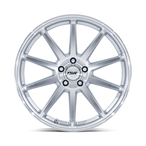 TSW | TW004 CANARD | 19.0x8.50 | 5X100 | 38 | GLOSS SILVER W/ MACHINED FACE
