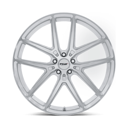 TSW | TW006 IMOLA | 19.0x8.50 | 5X112 | 42 | GLOSS SILVER W/ MACHINED FACE