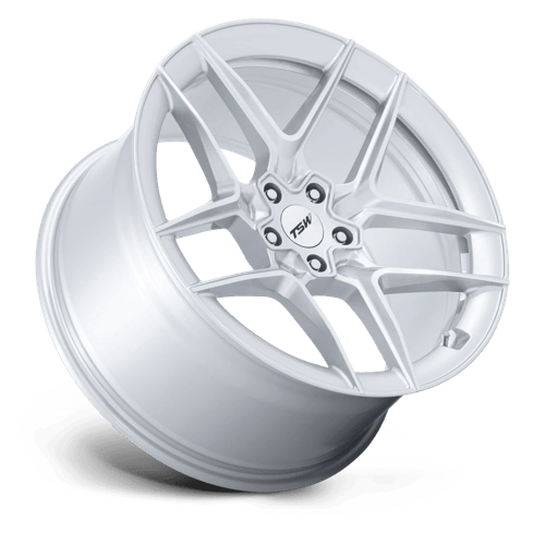 TSW | TW008 SLIPSTREAM | 19.0x8.50 | 5X112 | 35 | GLOSS SILVER W/ MACHINED FACE